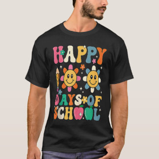 Groovy Lehrer Schüler 100. Schultag Glücklich 1 T-Shirt
