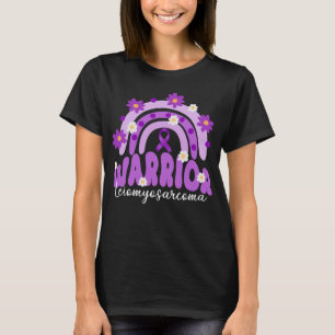 Groovy leiomyosarcoma LMS Krieger Regenbogen Blume T-Shirt