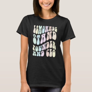 Groovy LEMONADE STAND GRÜNDER UND CEO Boss in Trai T-Shirt