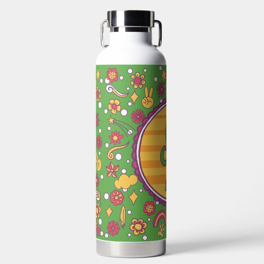 Groovy Leo Custom Trinkflasche (Vorderseite)