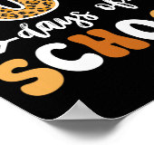 Groovy Leopard 100. Schullehrer Kinder 10 Poster (Ecke)