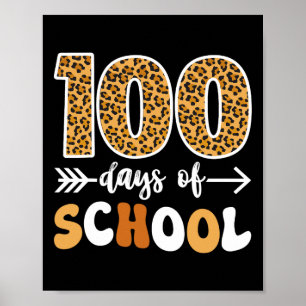 Groovy Leopard 100. Schullehrer Kinder 10 Poster