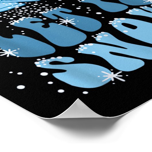 Groovy Let It Snow Pct Patient Care Tech Nurse Chr Poster (Ecke)