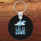Groovy Let It Snow Pct Patient Care Tech Nurse Chr Schlüsselanhänger (Vorderseite)