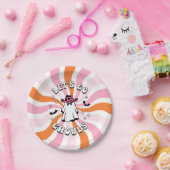 Groovy Let's Go Ghouls Bachelorette Pappteller (Party)