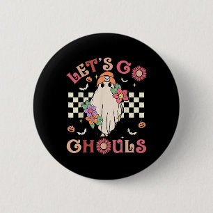 Groovy Let's Go Ghouls Halloween Ghost Outfit für Button