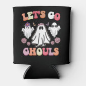 Groovy Let's Go Ghouls Halloween Ghost Retro Dosenkühler (Vorderseite)