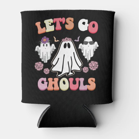 Groovy Let's Go Ghouls Halloween Ghost Retro Dosenkühler (Vorderseite)