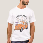 Groovy Let's Go Ghouls - Halloween T-Shirt (Vorderseite)