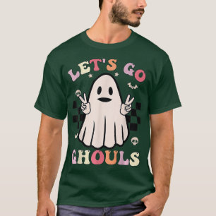 Groovy Let's Go Ghouls Retro florale Ghost Kostüm  T-Shirt