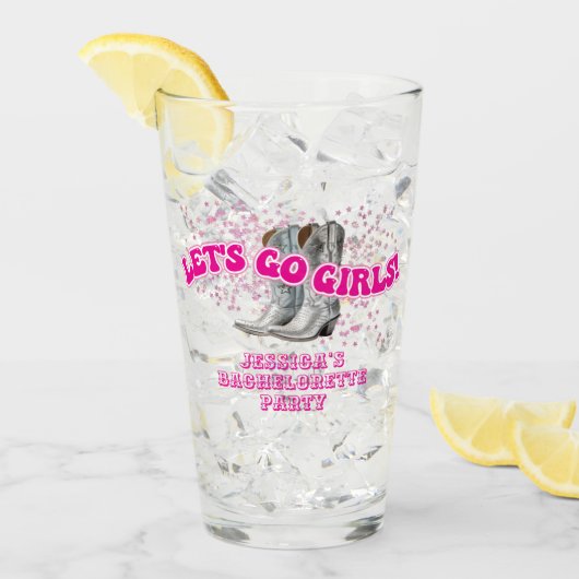 Groovy Let's Go Girls Western Junggeselinnen-Absch Glas (Vorderseite Ice)