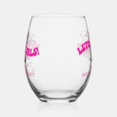 Groovy Let's Go Girls Western Junggeselinnen-Absch Weinglas Ohne Stiel (Links)