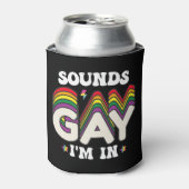 Groovy LGBT Pride Sounds Gay Im Dosenkühler (Kanne Vorderseite)