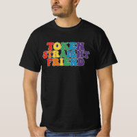 Groovy LGBT-Stolz-Token gerader Freund