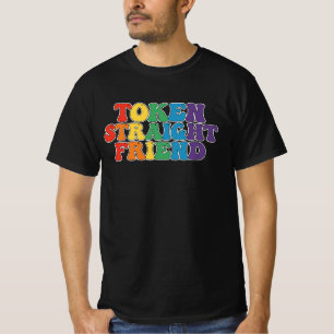 Groovy LGBT-Stolz-Token gerader Freund T-Shirt