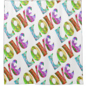 GROOVY LIEBE DUSCHVORHANG (Vorderseite)