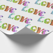 GROOVY LIEBE GESCHENKPAPIER (Ecke)