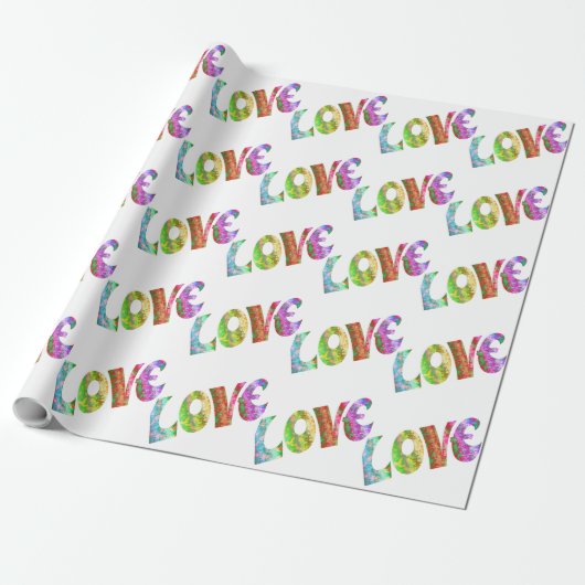 GROOVY LIEBE GESCHENKPAPIER (Ungerollt)