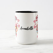 Groovy Liebe Herzkaffee 15 oz Tasse (Mittel)