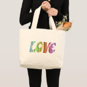GROOVY LIEBE JUMBO STOFFBEUTEL (Vorderseite (Produkt))