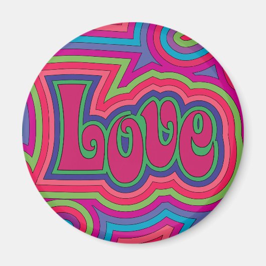 Groovy Liebe Magnet (Vorne)