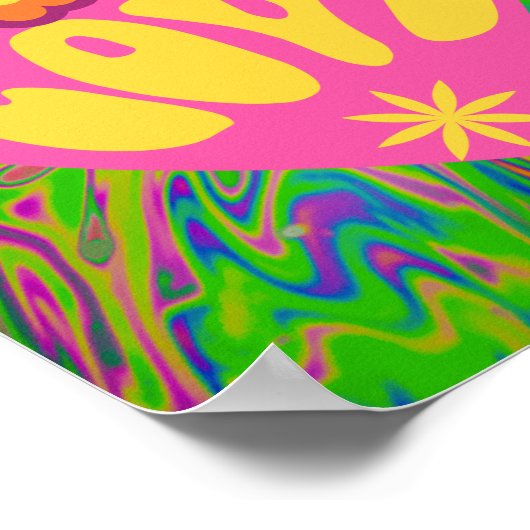 Groovy Liebe Poster (Ecke)
