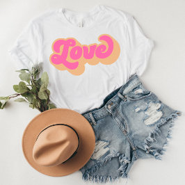 Groovy Liebe Valentinstag Shirt
