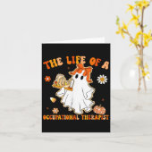 Groovy Life of a Ot Occupational Therast Ghost Hal Karte (Gelbe Blume)