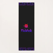 Groovy Lila Black Amethyst Yogamatte (Rückseite)