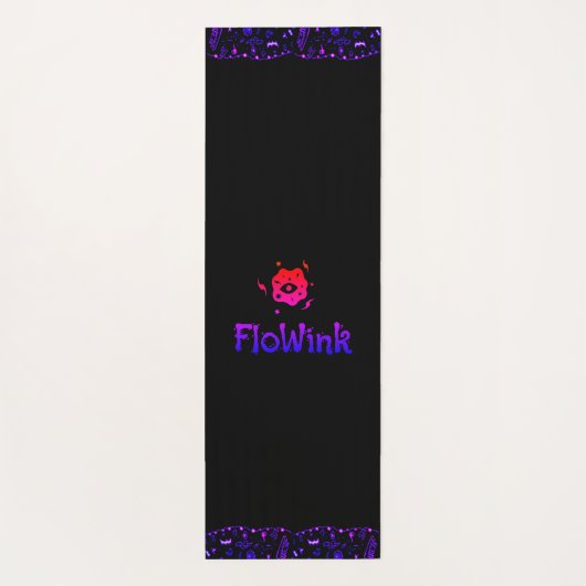 Groovy Lila Black Amethyst Yogamatte (Rückseite)