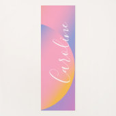 Groovy Lila Gradient | Name des Personalisierten S Yogamatte (Vorderseite)