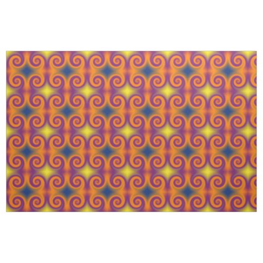 Groovy lila Orange Stoff (Yard (91,4 cm))