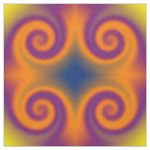 Groovy lila Orange Stoff