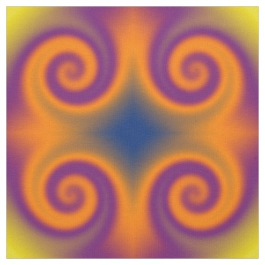 Groovy lila Orange Stoff (Muster)