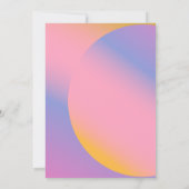 Groovy Lila Pink Gradient | BRAUTPARTY Einladung (Rückseite)