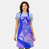 Groovy Lila Schürze (Getragen)