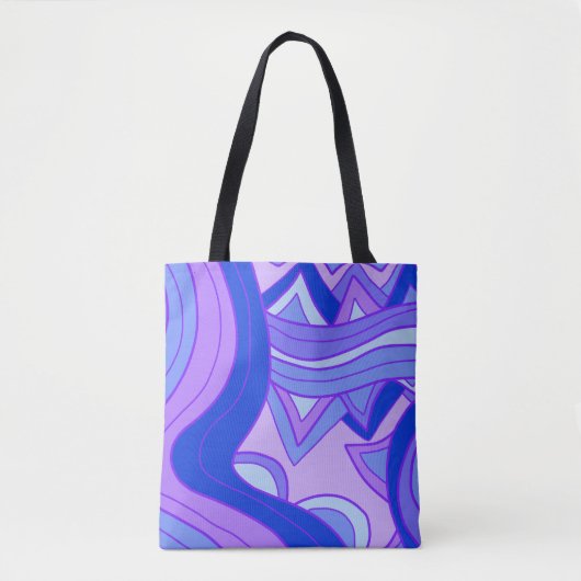 Groovy Lila Tasche (Vorderseite)
