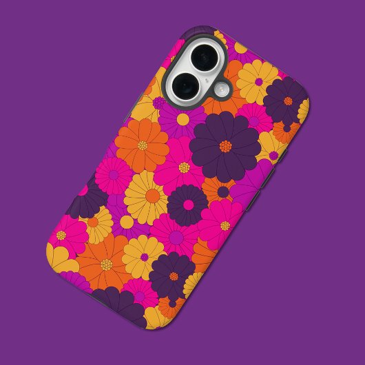 Groovy Lila und Pink Hippie Blume Power Case-Mate iPhone Hülle