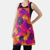 Groovy Lila und Pink Hippie Blume Power Schürze (InSitu)