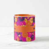 Groovy Lila und Pink Hippie Blume Power Tasse (Zentrum)