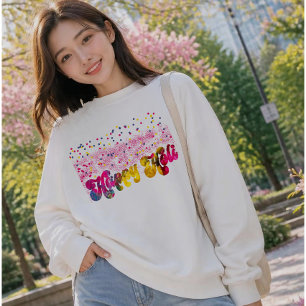 Groovy Liquid Energy Holi Kulturkunst Tri-Blend Shirt