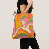 Groovy Liquified Marble Retro 60er Vintag Tasche (Von Nahem)