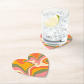 Groovy Liquified Marble Retro 60er Vintages Party Untersetzer (Vor Ort)