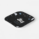 Groovy Little Boo Boy Halloween Baby Shower Ghost Pappteller (Gewinkelt)