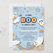 Groovy Little Boo Halloween Babydusche Einladung (Vorderseite)
