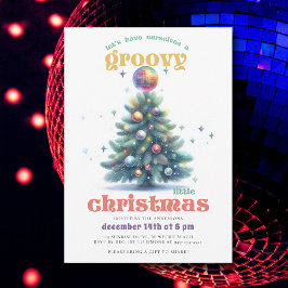 Groovy Little Christmas Disco Angesagtes Weihnacht Einladung