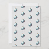 Groovy Little Christmas Disco Blue Christmas Party Einladung (Rückseite)