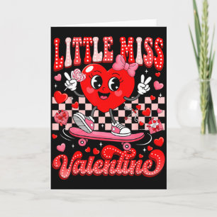 Groovy Little Miss Valentine Süße Candy Heart Frau Karte
