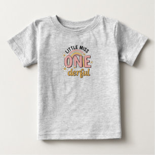 Groovy Little Miss WUNDER-voll 1. Geburtstag Tee