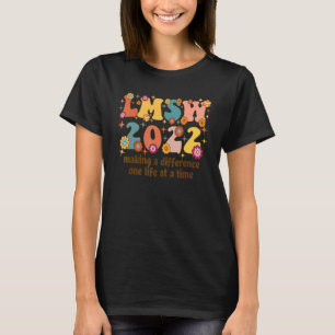 Groovy LMSW 2022 Lizenz Master Social Worker Gra T-Shirt